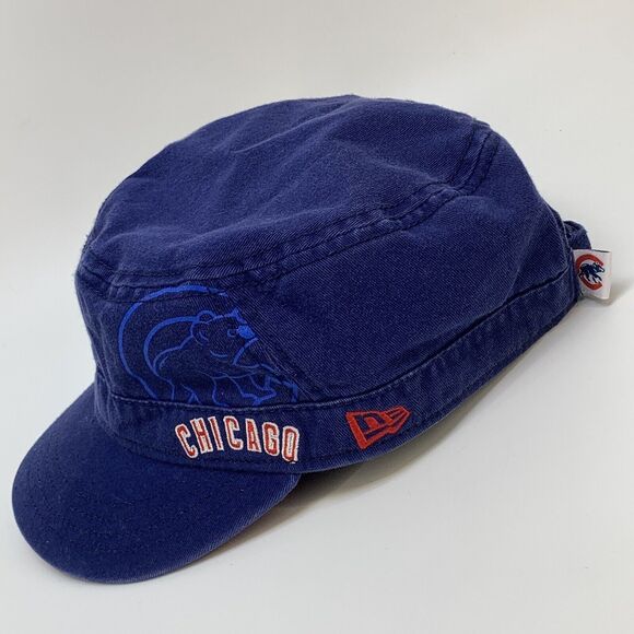 Chicago Cubs New Era Women's Adjustable Painters Cap Hat(H6) - Picture 2 of 14